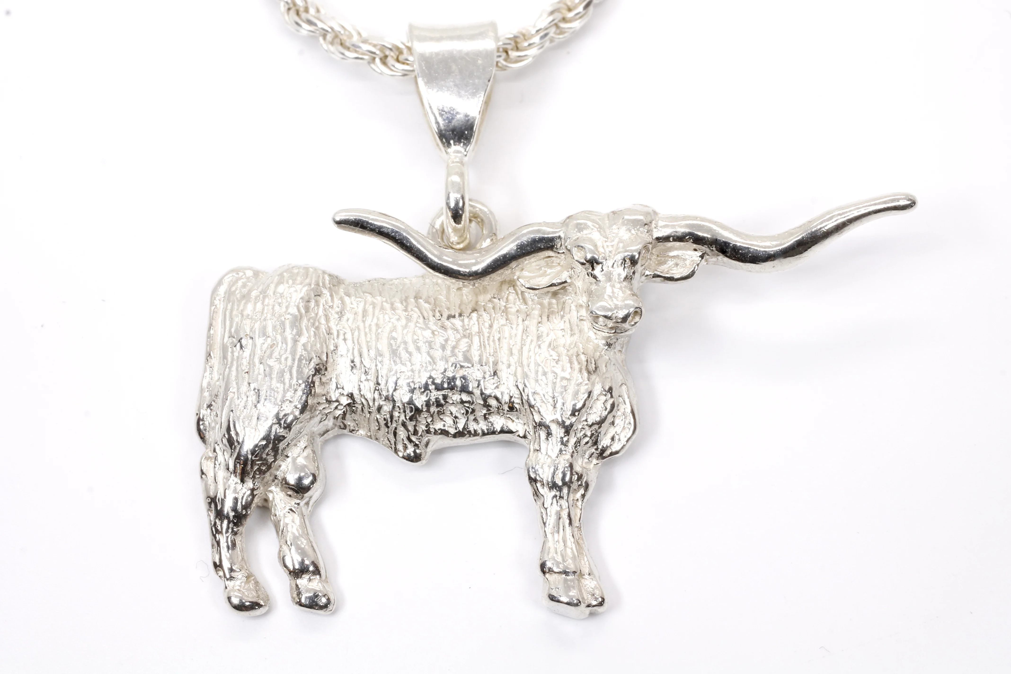 What is the width of the Longhorn pendant?