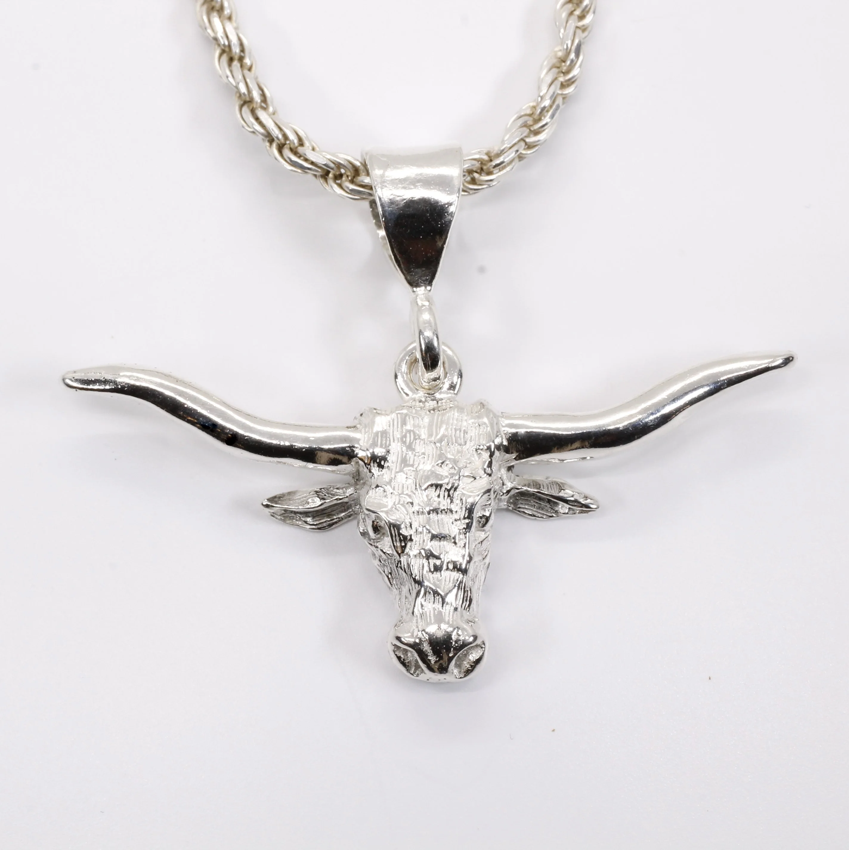 What is the width of the Longhorn pendant?
