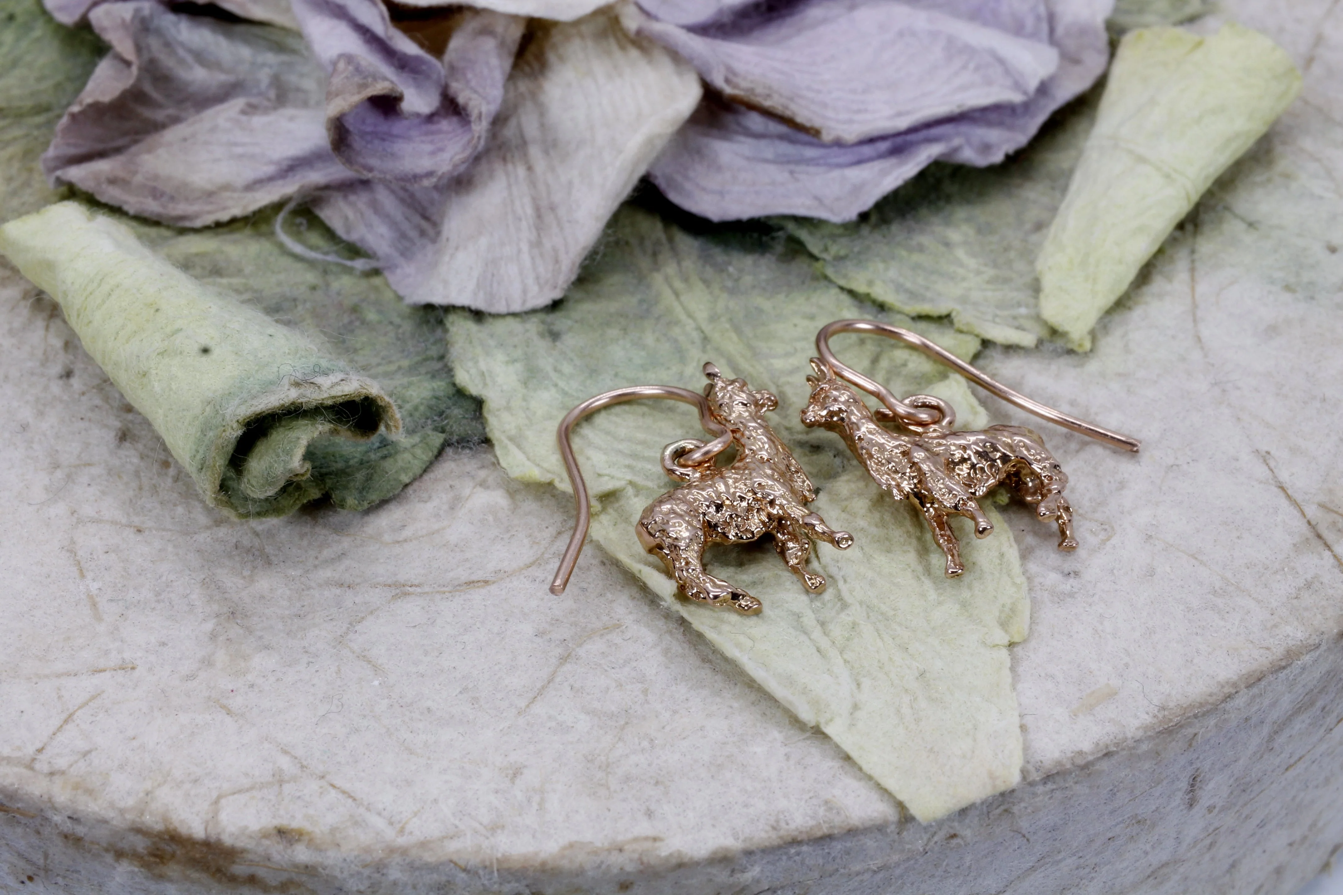 What is the color of the earrings?