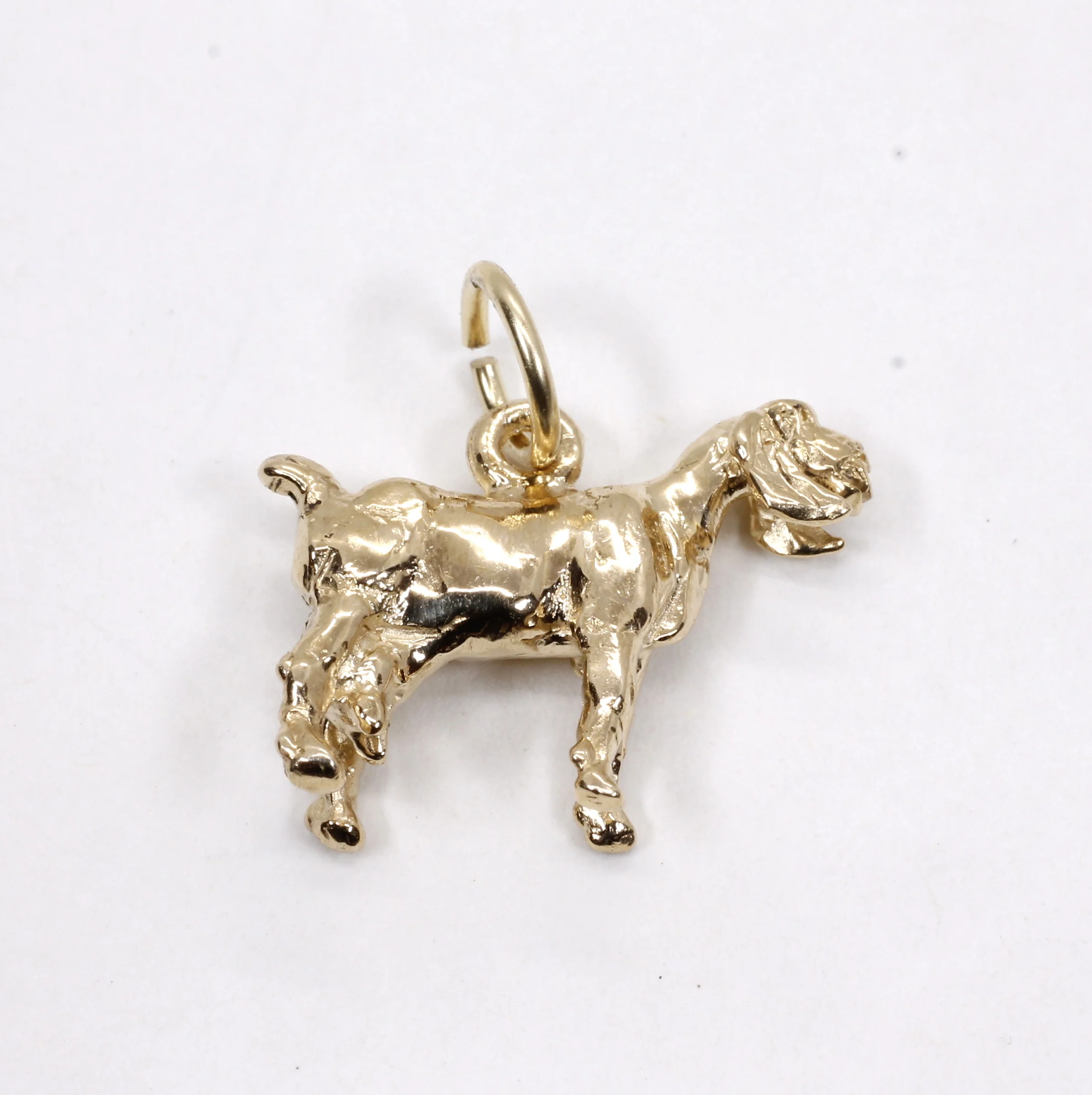 How is the Nubian Dairy Goat Charm created?