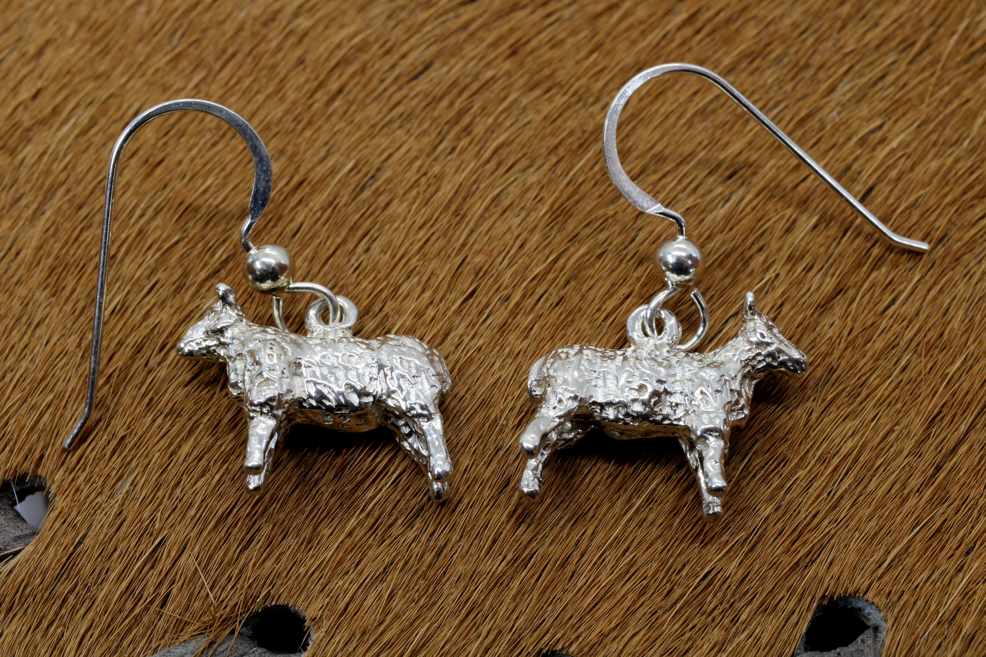 What is the width of the sheep on the earrings?