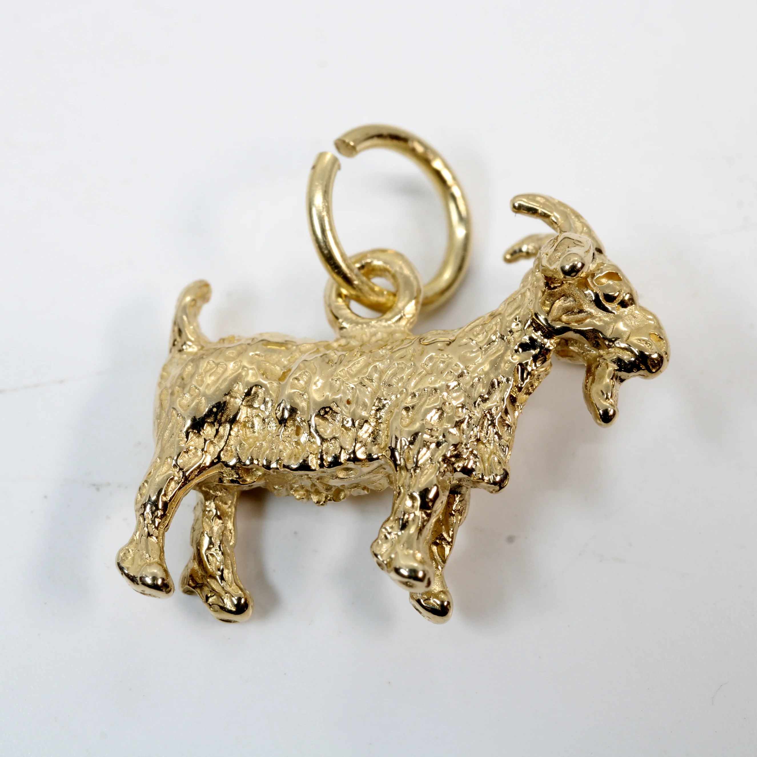 Small Gold Pygmy Goat Charm in four Styles with a Solid 14kt Gold Goat Questions & Answers