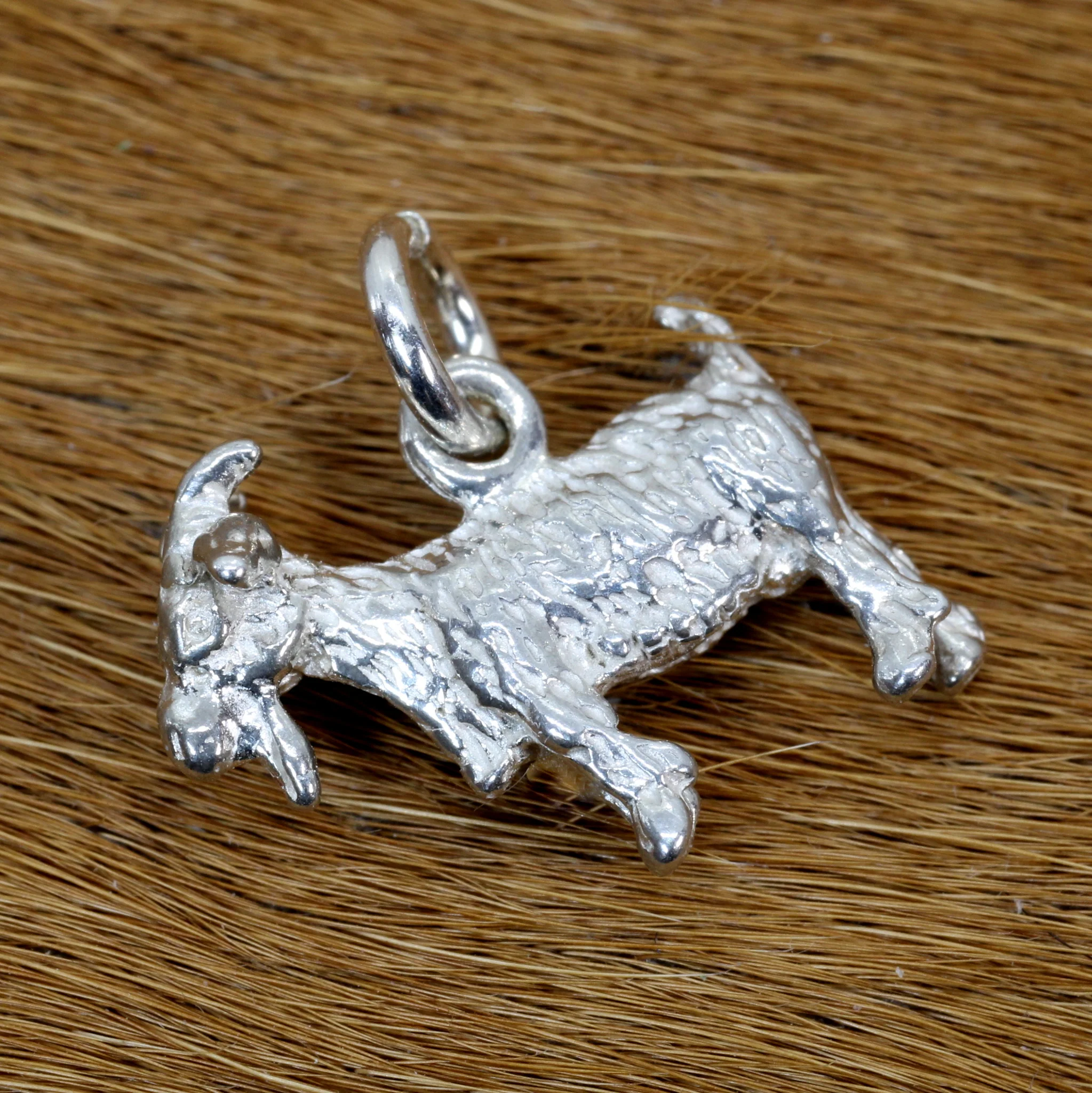 Small Silver Pygmy Goat Charm in four Styles made in 925 Sterling Silver Questions & Answers