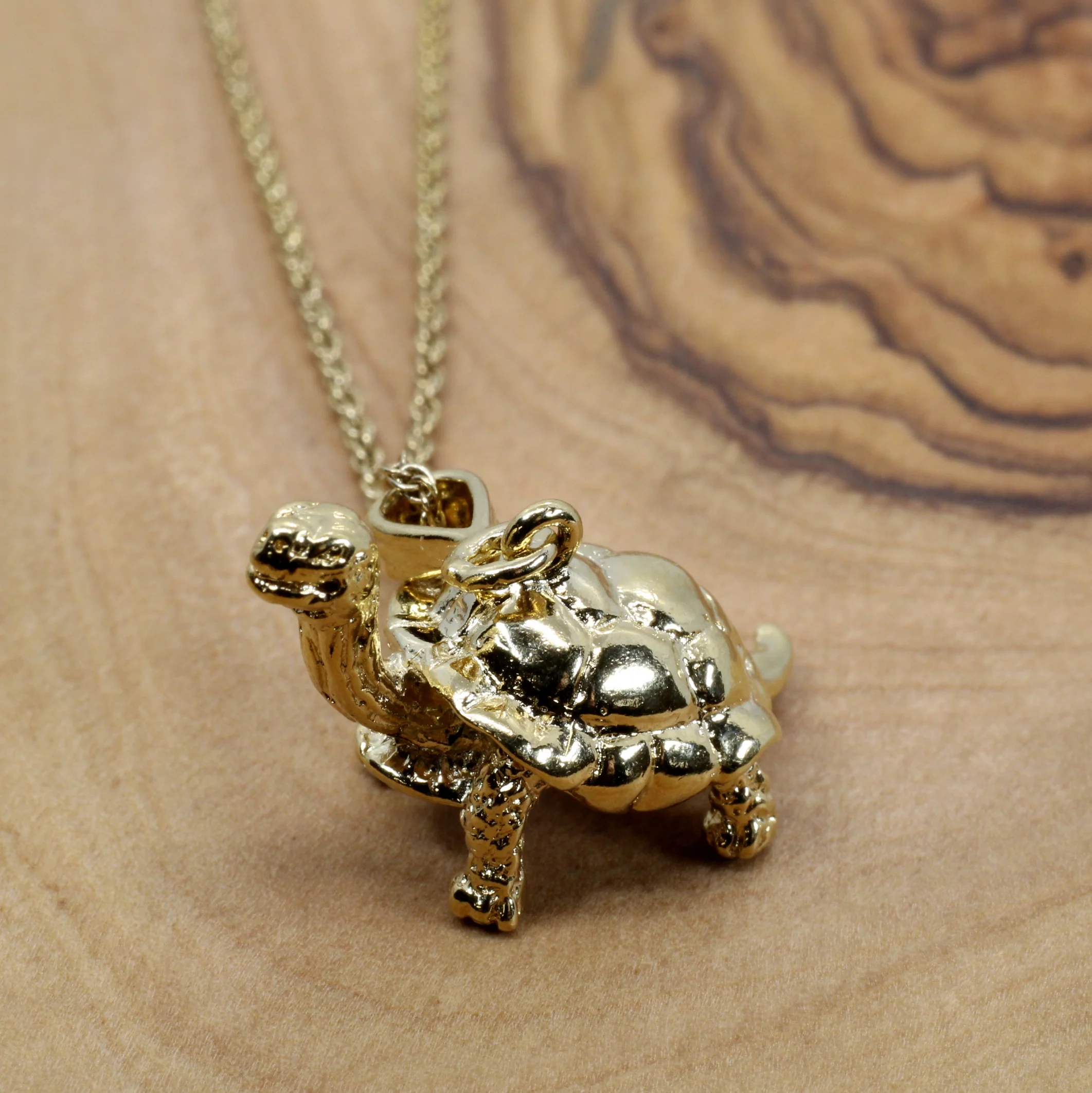What is included with the tortoise pendant?