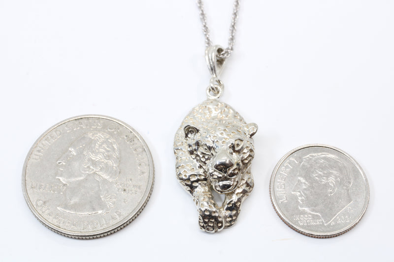 Running Jaguar Necklace made in 925 Sterling Silver for him or her