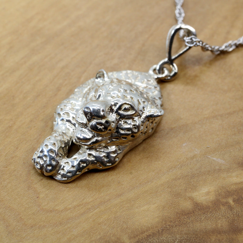 Running Jaguar Necklace made in 925 Sterling Silver for him or her