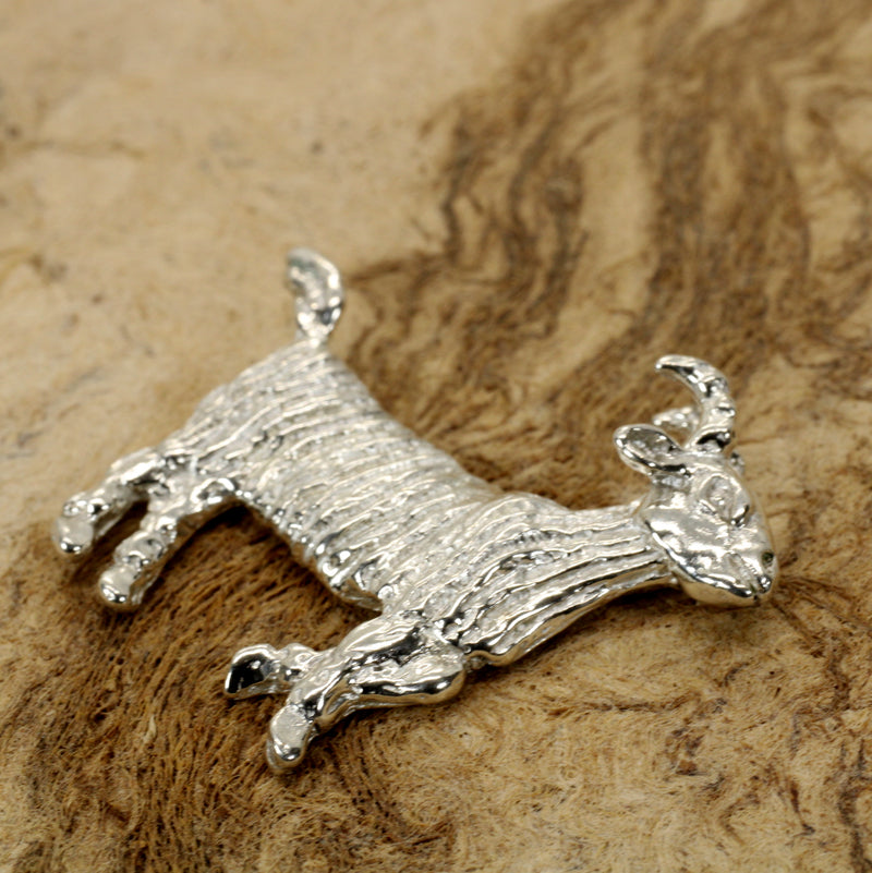 G.O.A.T. Tie Tack made in Sterling Silver: Greatest of all time Gift