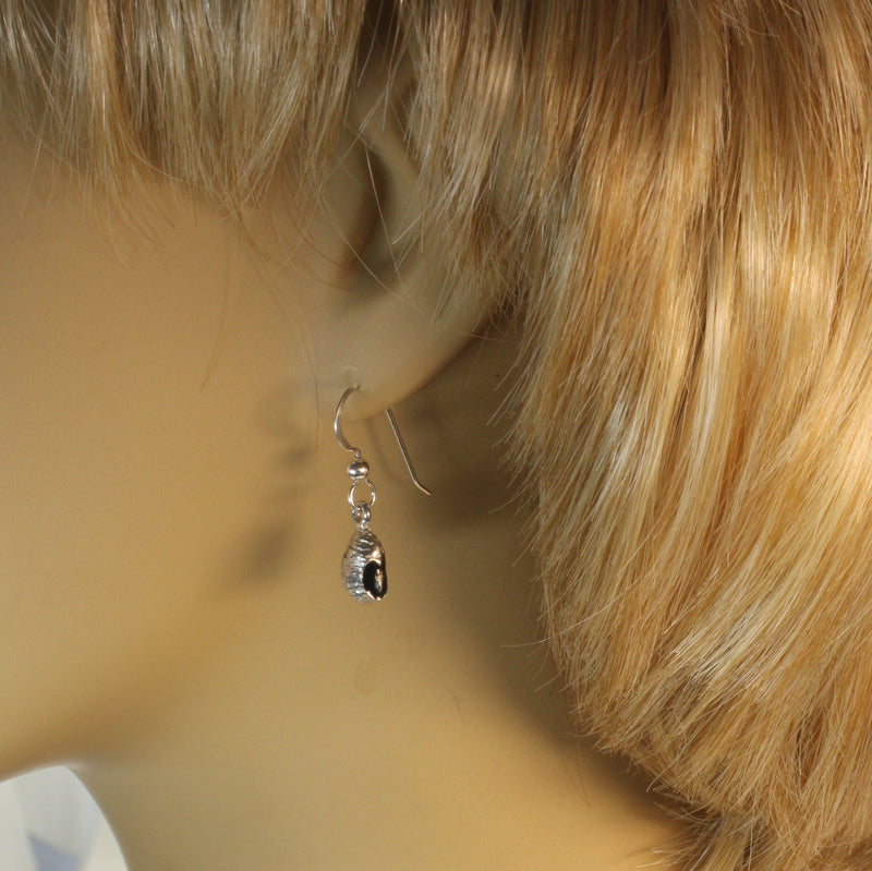 Silver black-eyed pea necklace or charm or Earrings in 925 Sterling Silver
