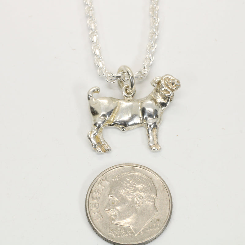 Champion Silver Boer Goat Necklace for Him or Her Made In 925 Sterling Silver
