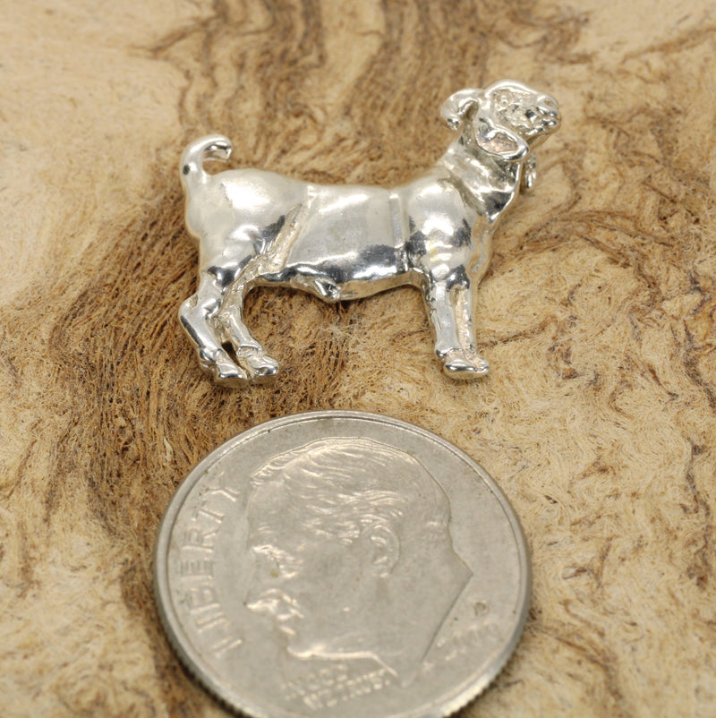 Champion Boer Goat Tie Tack or lapel pin or hat pin in 925 Sterling Silver