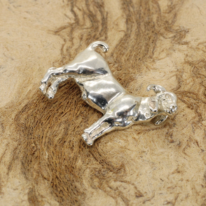 Champion Boer Goat Tie Tack or lapel pin or hat pin in 925 Sterling Silver