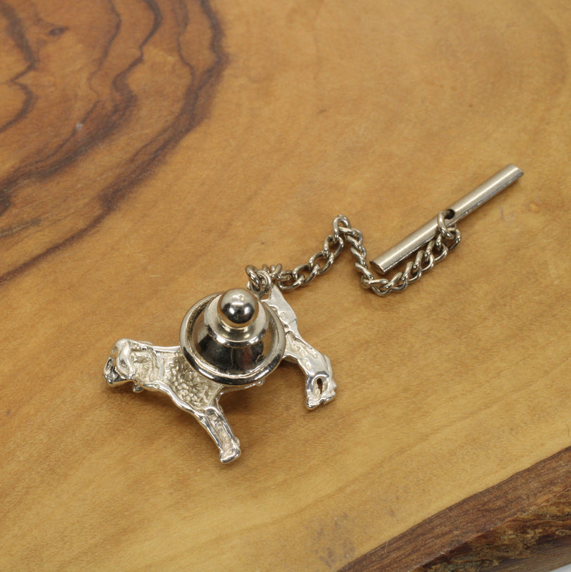 Champion Boer Goat Tie Tack or lapel pin or hat pin in 925 Sterling Silver
