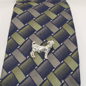 Champion Boer Goat Tie Tack or lapel pin or hat pin in 925 Sterling Silver