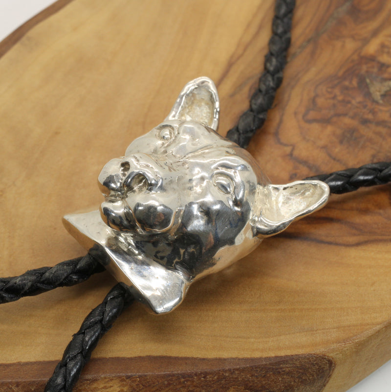 Large Silver Cougar Head or Mountain Lion Head Bolo Tie