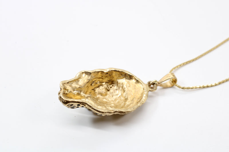 Gold Running Leopard Necklace for him or her in solid 14kt gold