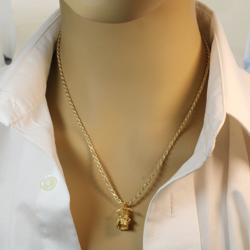 Gold Historic Dutch Windmill Necklace for him or her made in 14kt gold vermeil