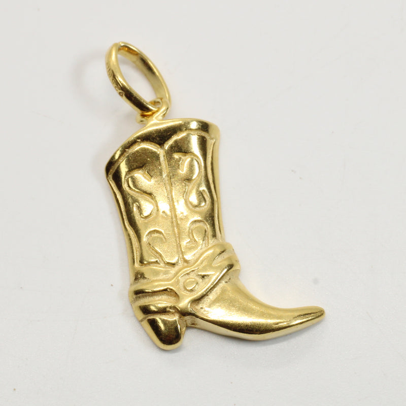 Gold Cowboy Goot Necklace for him or her made in gold vermeil