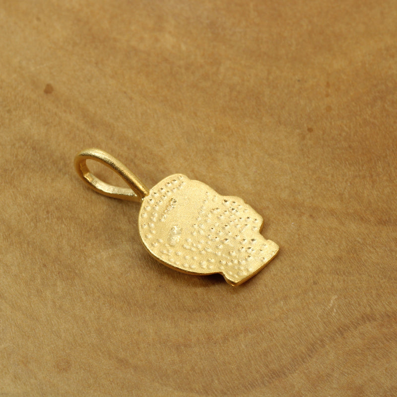 Gold Little Boys Head Necklace made in 14kt gold Vermeil for him or her