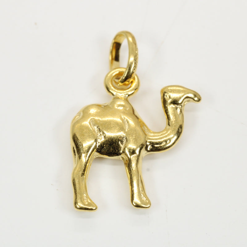 Gold Camel Necklace for him or her made in gold vermeil
