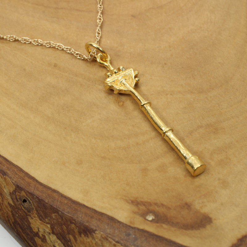 Gold Cell Tower Necklace for him or her made in 14kt gold vermeil