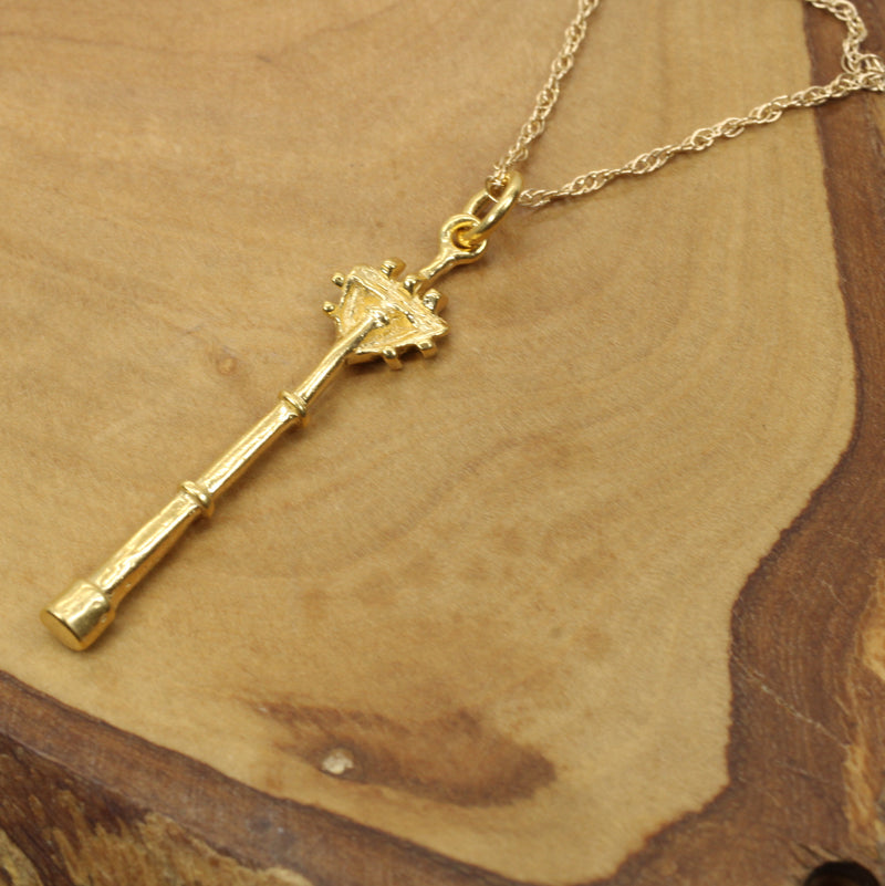 Gold Cell Tower Necklace for him or her made in 14kt gold vermeil