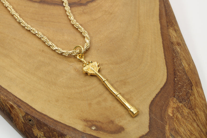 Gold Cell Tower Necklace for him or her made in 14kt gold vermeil