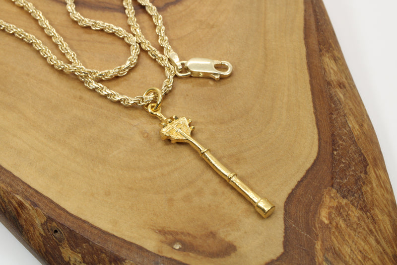 Gold Cell Tower Necklace for him or her made in 14kt gold vermeil