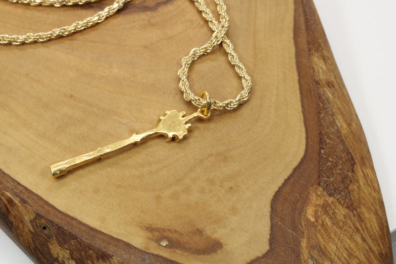Gold Cell Tower Necklace for him or her made in 14kt gold vermeil
