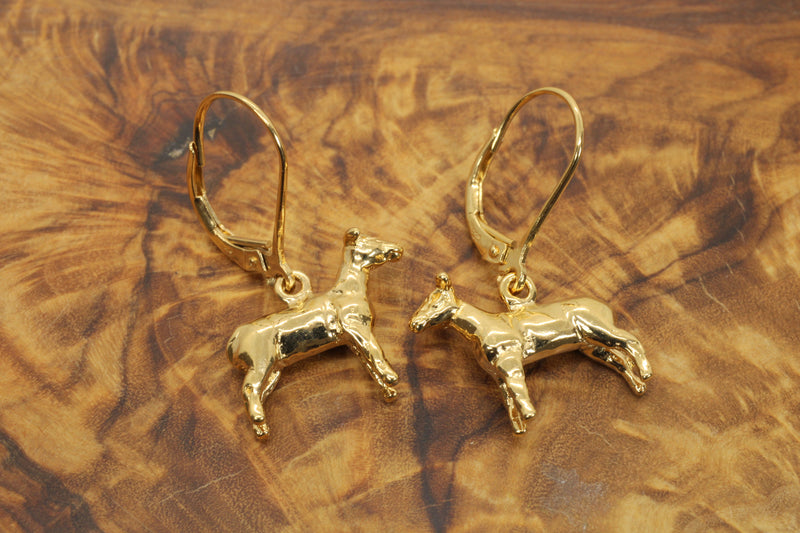 14kt gold Vermeil Show Lamb Earrings for Livestock show 4-H participant