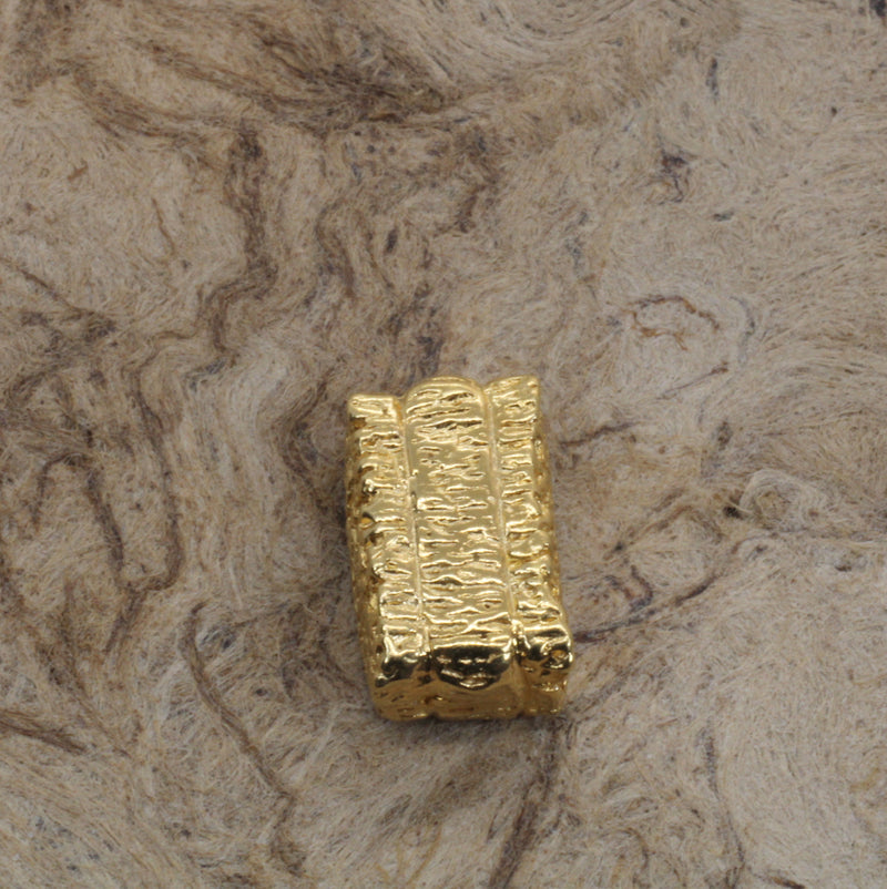 Gold Alfalfa Hay Bale Tie Tack or pin made in 14kt gold vermeil for him