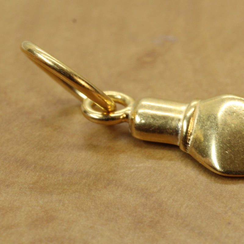 Gold Arrowhead Necklace for him or her made in gold vermeil
