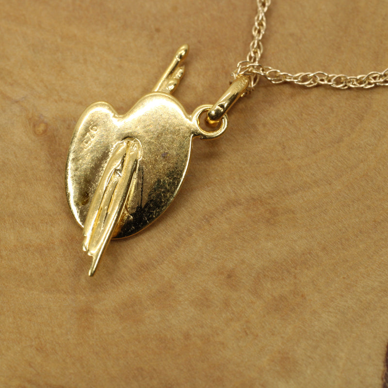 Gold Art Palette Necklace or charm for her made in 14kt gold vermeil