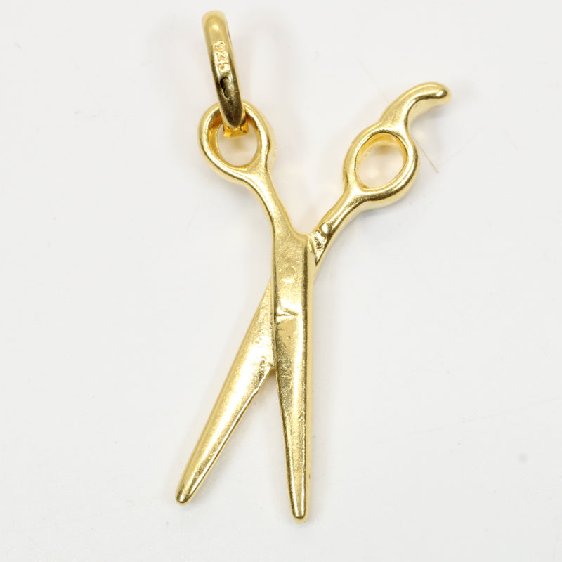 Gold Scissors Necklace for him or her made in 14kt gold vermeil