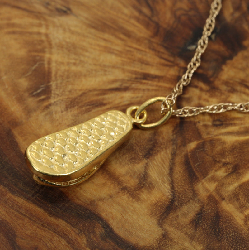Gold Flip Flop Beach Sandal Necklace for her made in 14kt gold vermeil