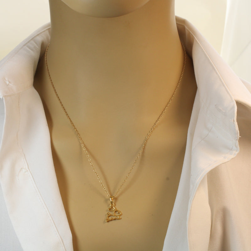 Gold Bunny Silhouette Necklace with 14kt Gold Vermeil Rabbit for her