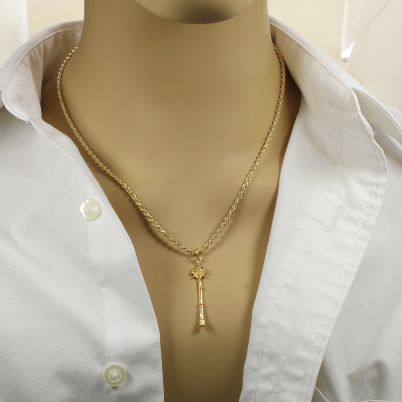 Gold Cell Tower Necklace for him or her made in 14kt gold vermeil
