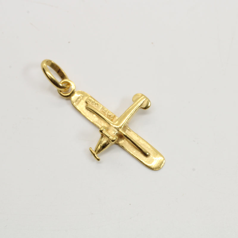 Gold Cessna Airplane Necklace for him or her made in gold vermeil