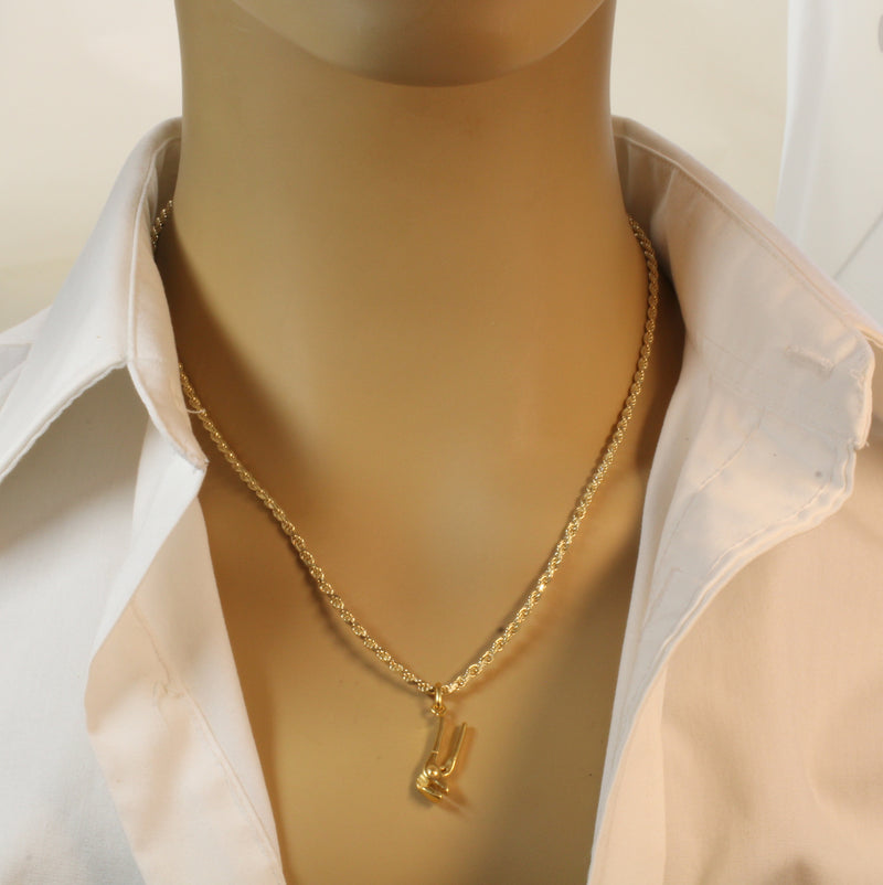 Gold Pliers Necklace for him or her made in 14kt gold vermeil