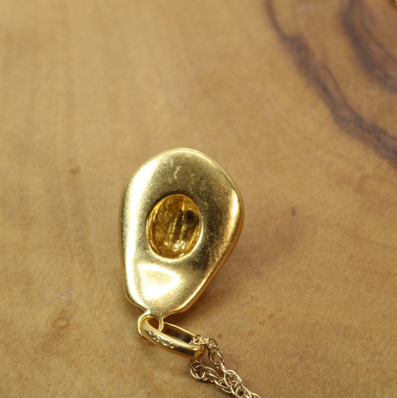 3-D Gold Cowboy Hat Necklace for him or her made in 14kt gold vermeil