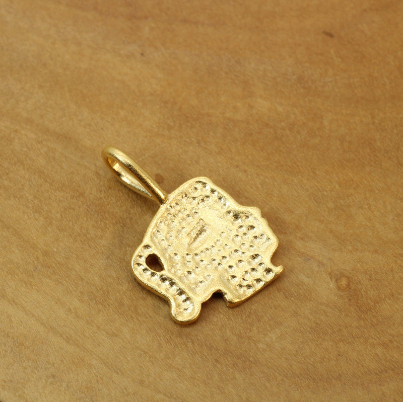 Gold Little Girls Head Necklace made in 14kt gold Vermeil for him or her