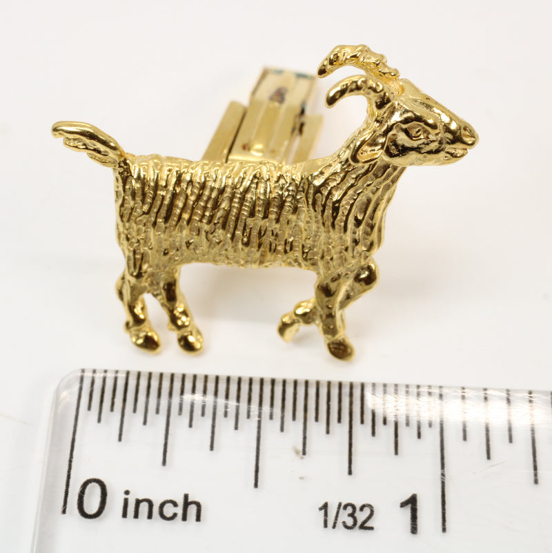 Gold GOAT Cuff Links Greatest of All Time Gift 14kt gold vermeil