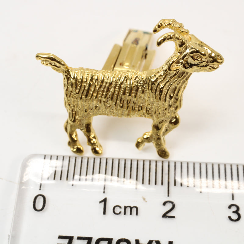 Gold GOAT Cuff Links Greatest of All Time Gift 14kt gold vermeil