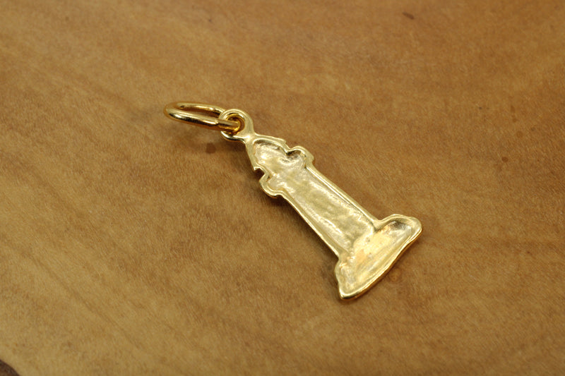 Gold Historic Lighthouse Necklace for him or her made in 14kt gold vermeil