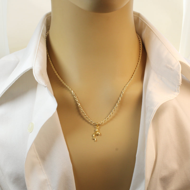 Gold Seal or Sea Lion Necklace made in 14kt gold vermeil for him or her