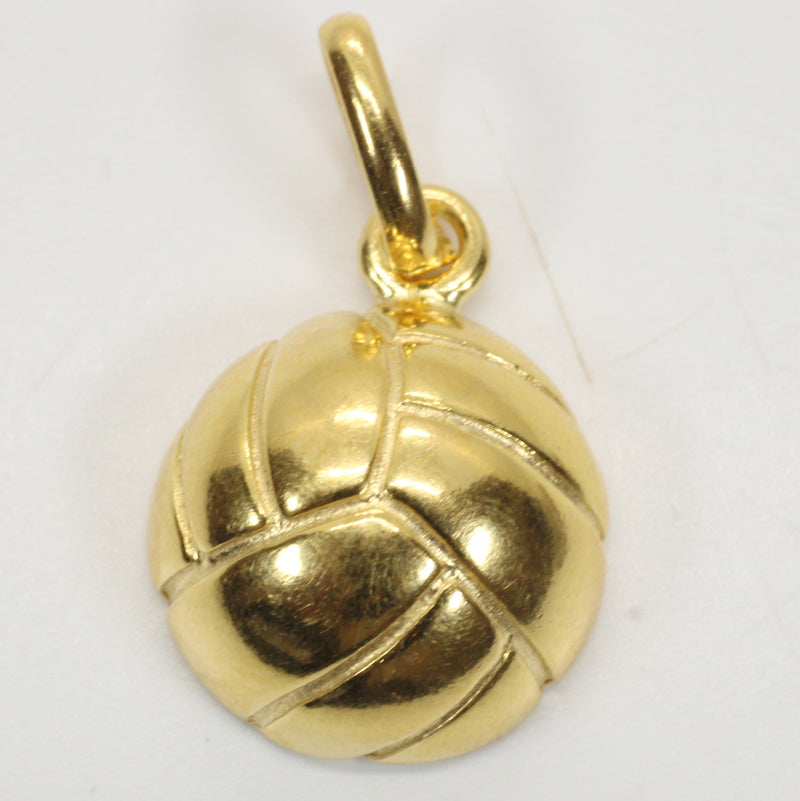 Gold Volleyball Necklace for him or her made in 14kt gold vermeil