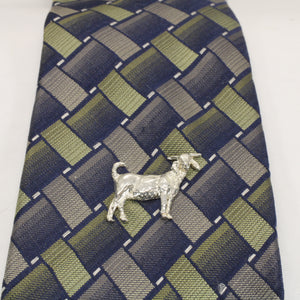 Large Boer Goat Tie Tack / Lapel Pin / Hat Pin in Sterling Silver