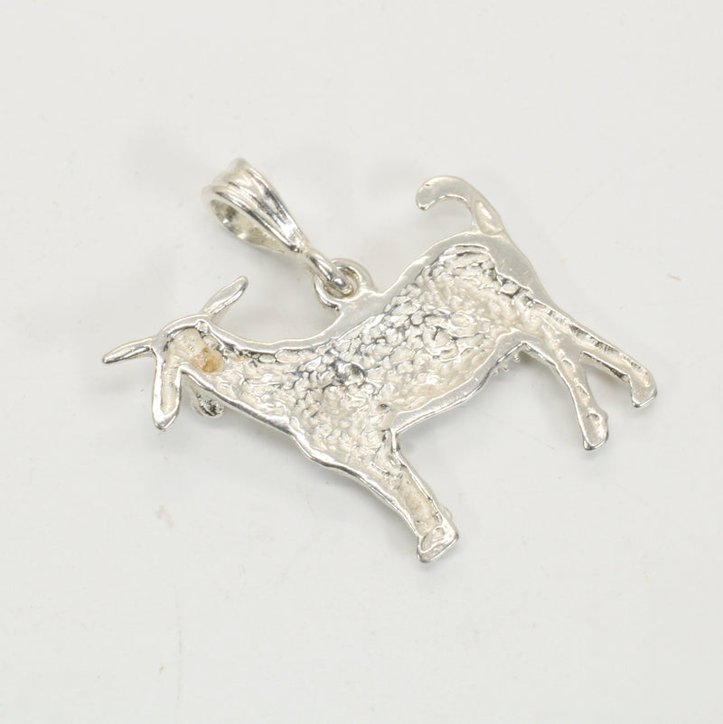 Large Silver Boer Goat Necklace for Her Made In 925 Sterling Silver