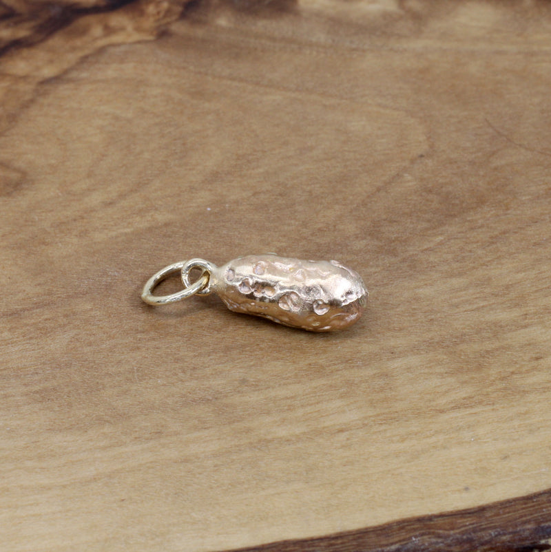 Gold Russet Potato Charm for her made in Solid 14kt Gold
