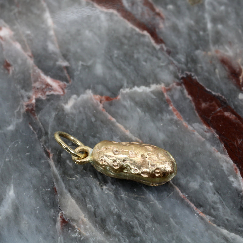 Gold Russet Potato Charm for her made in Solid 14kt Gold