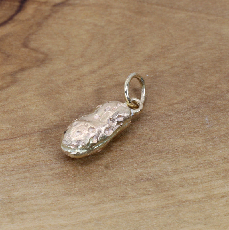 Gold Russet Potato Charm for her made in Solid 14kt Gold